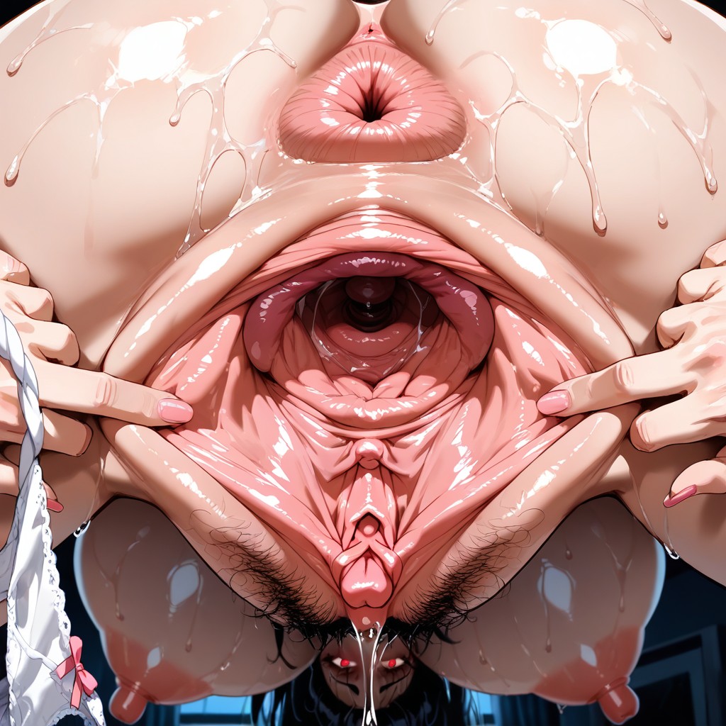 The Uterus Is Clearly Visible, Yandere, Close-up Vagina Spread To See Cervix Hentai AI Porn