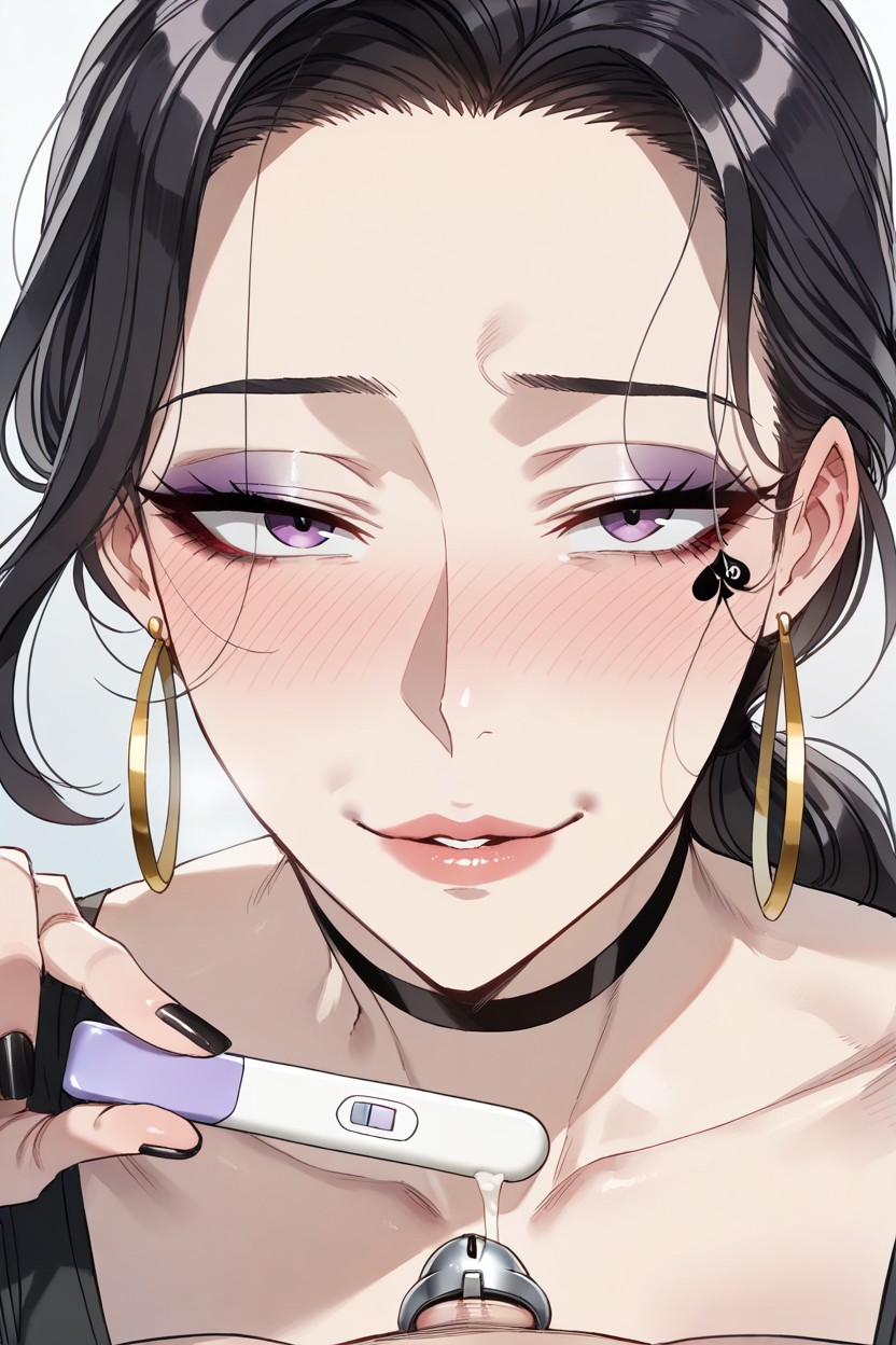 Sexy Body, Fake Eyelashes, Digital Painting Hentai AI Porn