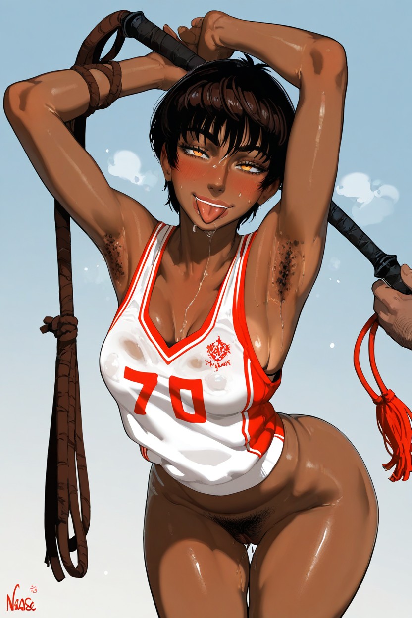 Pussy View, Detailed Voluminous Hair, Large Expressive Eyes Hentai IA