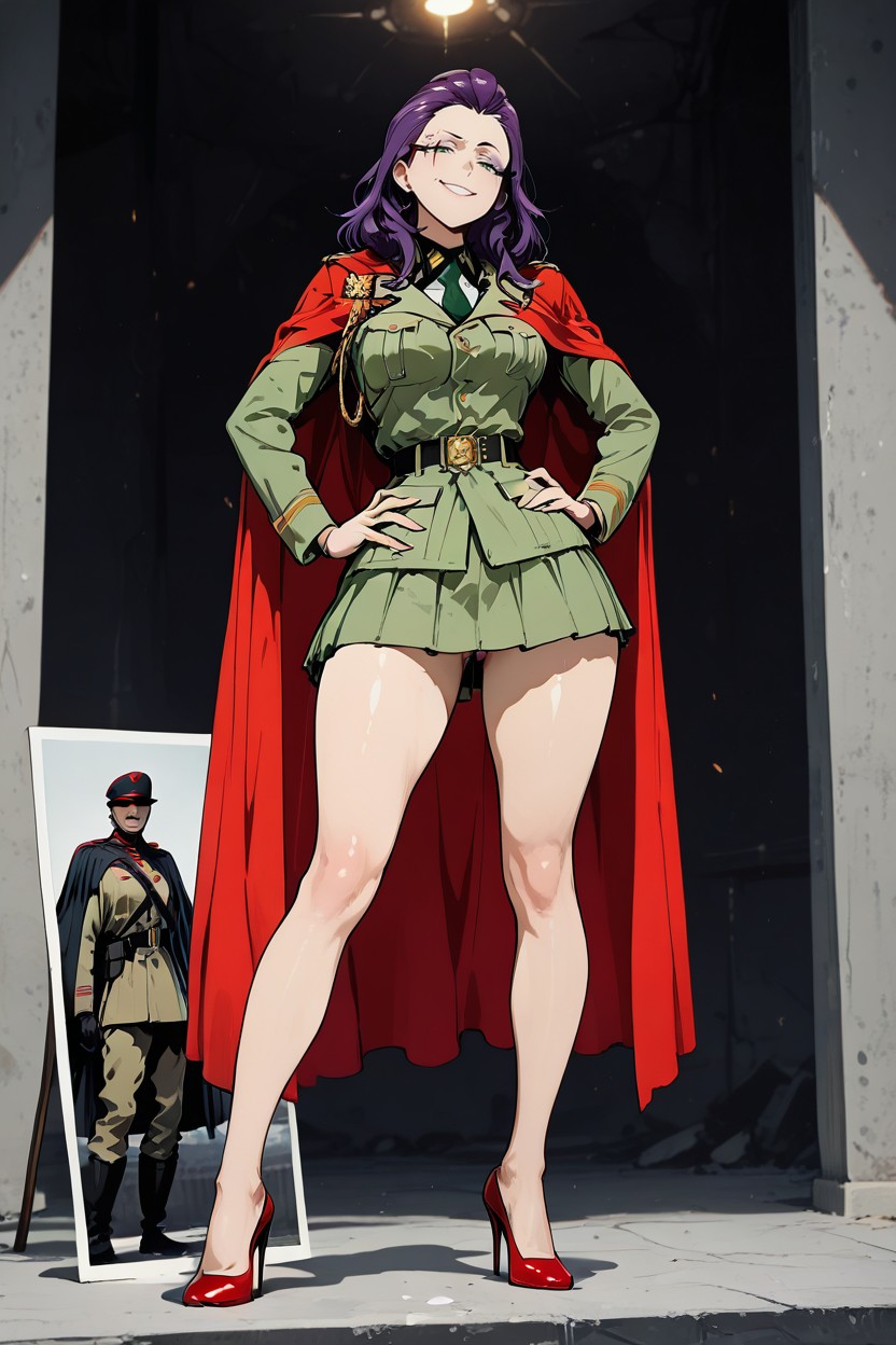 Green Eyes, Model, Cape Hentai AI Porn