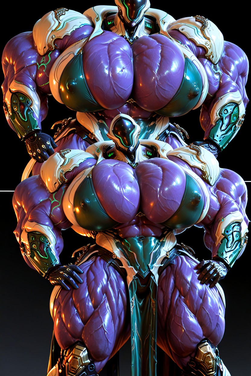 Hyper Colossal Muscle Abs, Green Armor, Hyper Colossal Muscles Hentai AI Porn