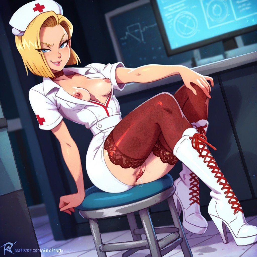 Kajinman Style, Detailed Tight Vagina, Tile Floor Hentai IA