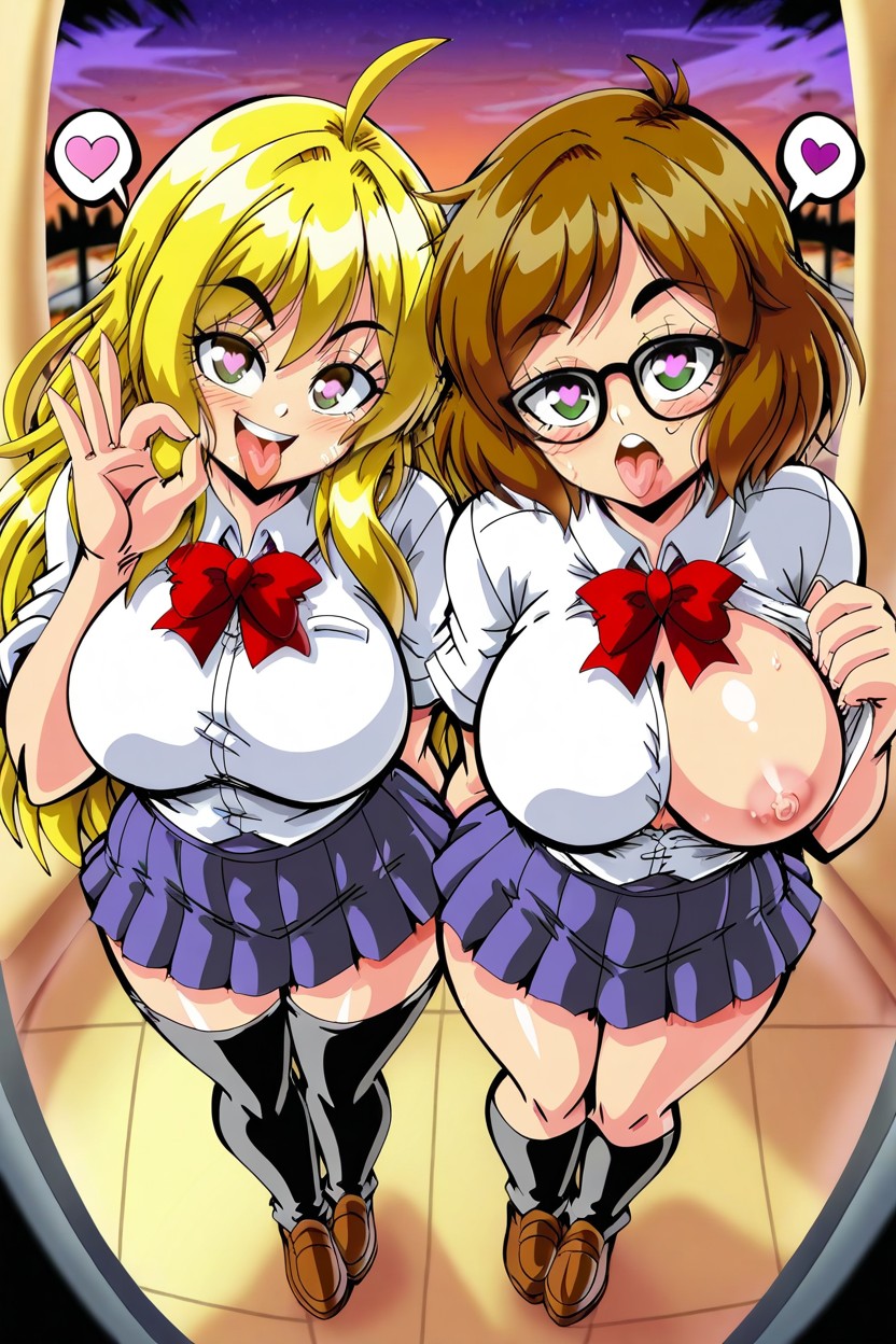 Forward, Open Mouth, Massive Breast Hentai AI Porn