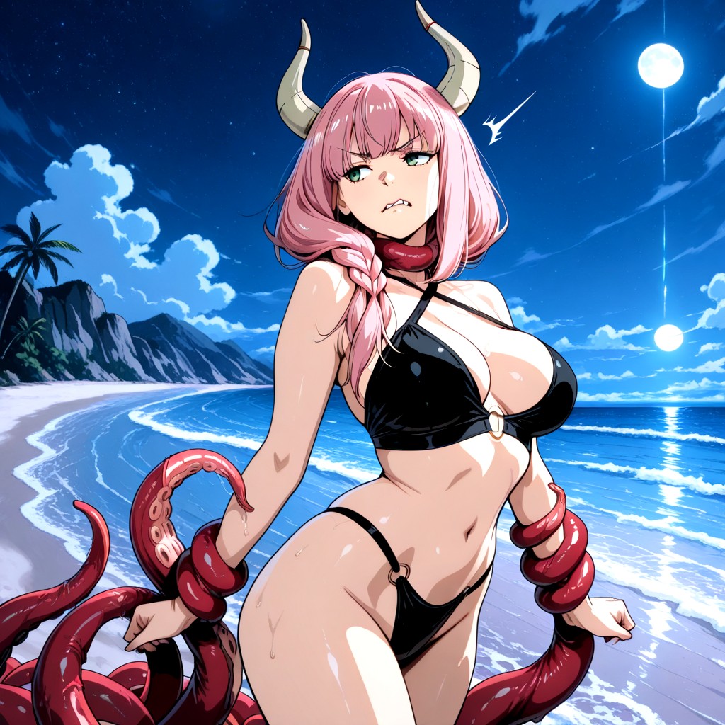 Naval Exposed, Tight Body, Hourglass Figure Hentai AI Porn