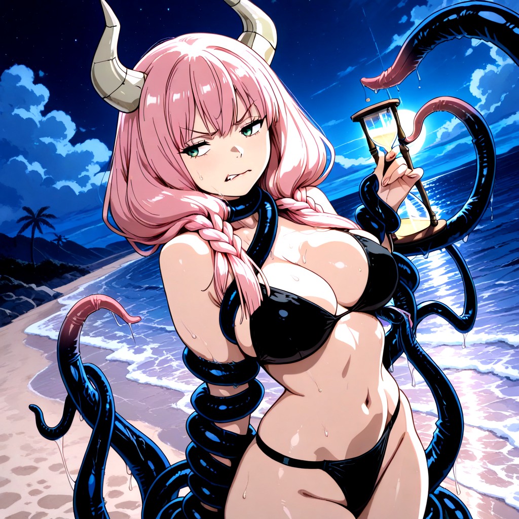 Ombligo Al Descubierto, 25+, Tentacles Follow Her From Behind Hentai IA