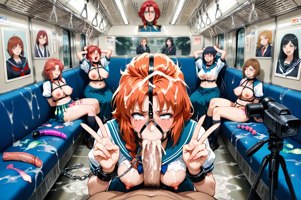 Body Harness, Nipple Chain, Japanese Moaning Sound Effect Hentai AI Porn