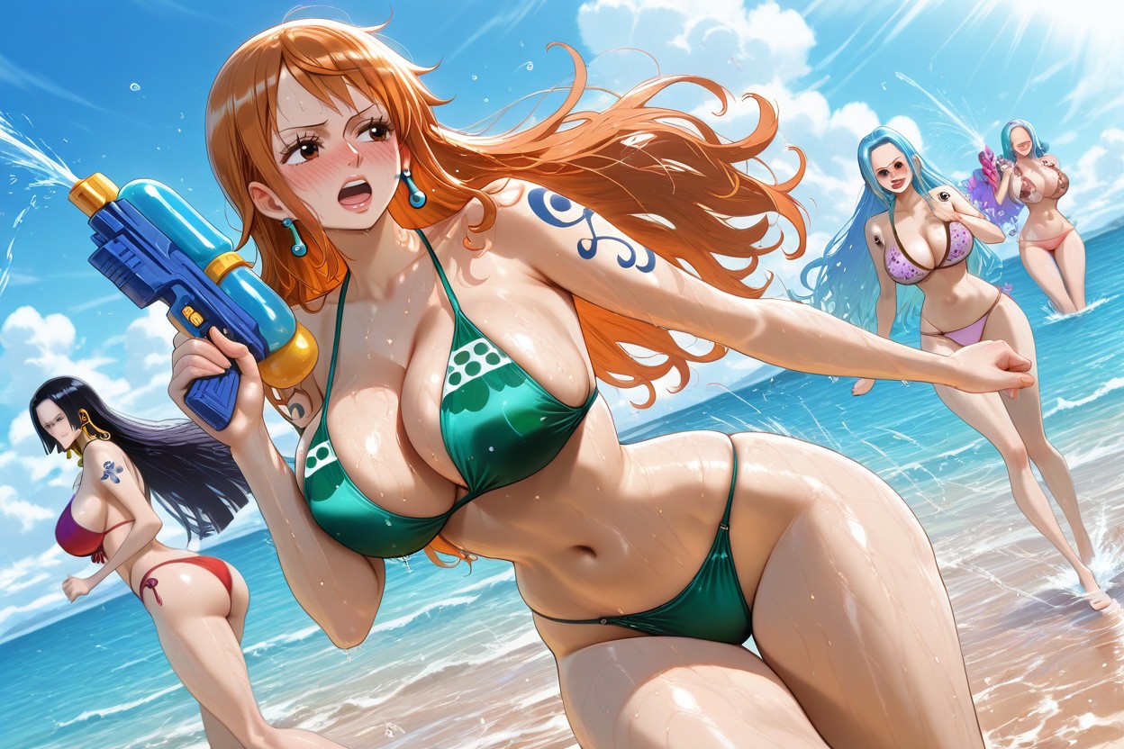 25+, Nami, Reiju From One Piece Hentai AI Porn