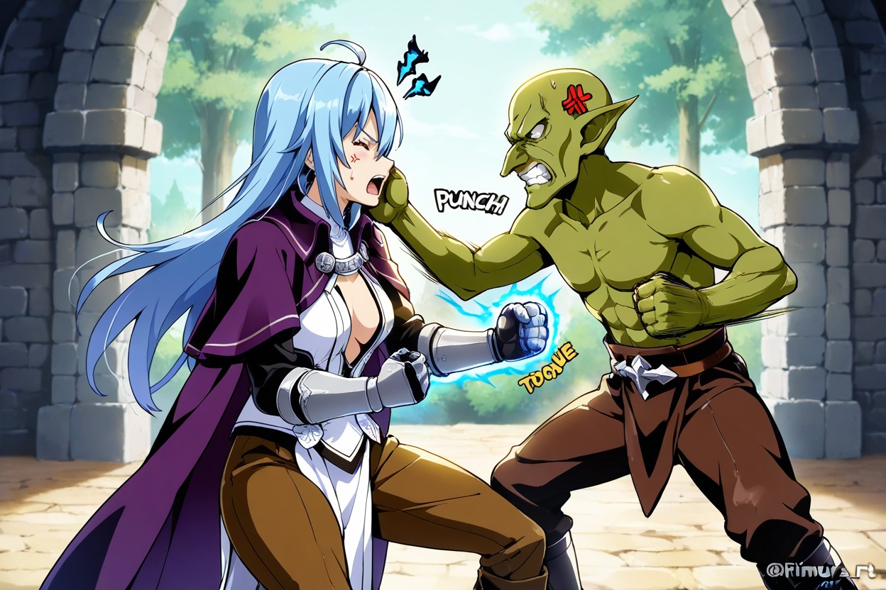 Dynamic Action Poses, Punch, Physical Contact Porno IA Hentai