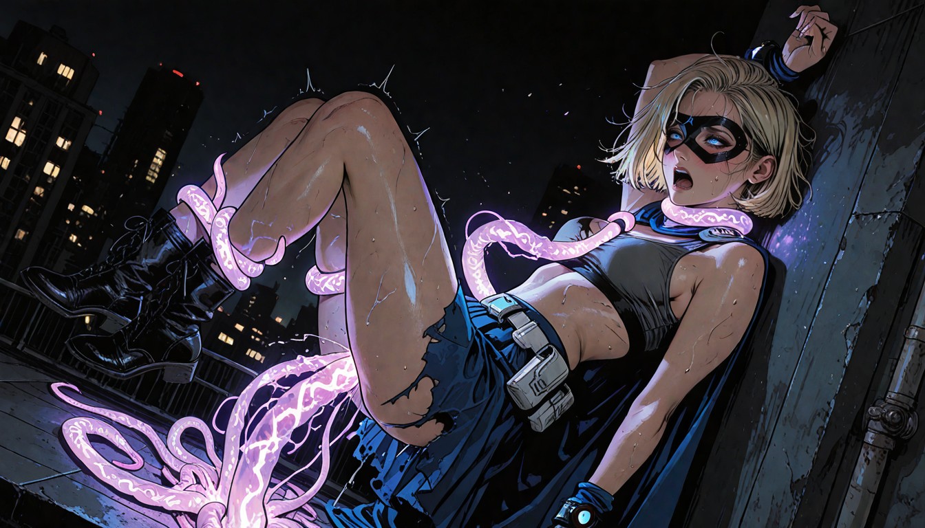Small Breasts, Her Body Is Glistening With Sweat, Tired Hentai AI Porn