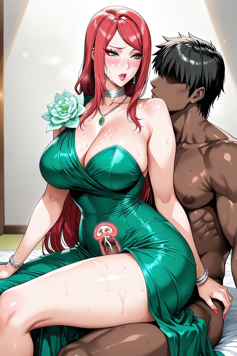 Moaning, 25+, Sophisticated Evening Fashion Hentai AI Porn