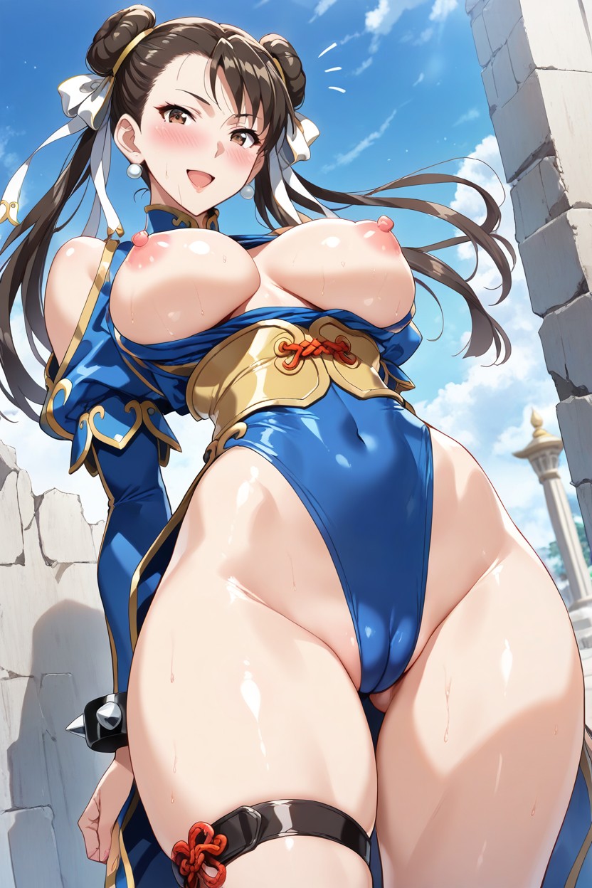 Hips, Standing, Detailed Face Hentai AI Porn