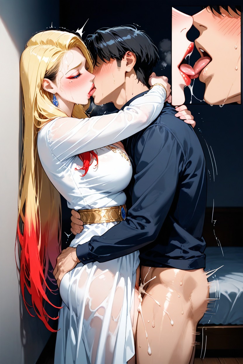Naked, Earrings, Very High Resolution Hentai AI Porn