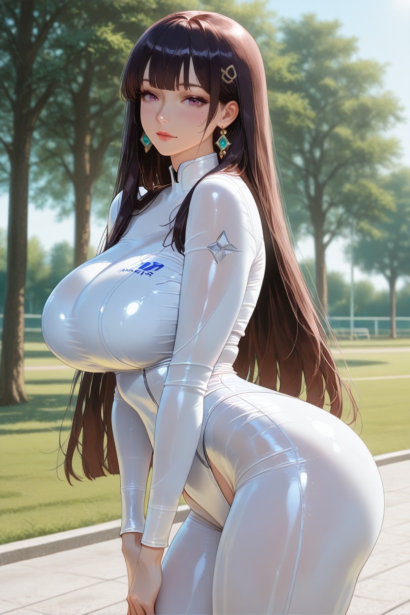 25+, Ass Bigger Than Torso, In What Appears To Be A Jogging Park Hentai AI Porn