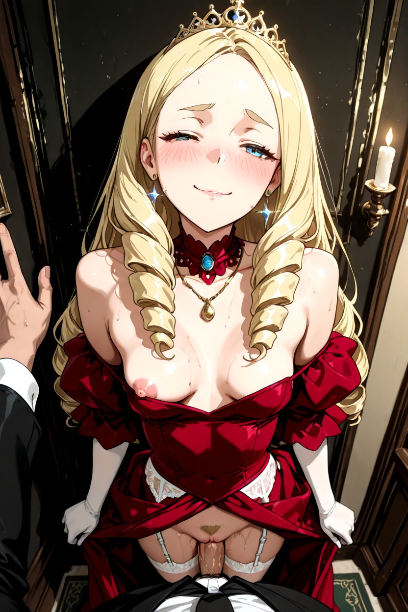 Elegant Green Carpet And Fancy Room, 18+, Red High Heels Porno IA Hentai