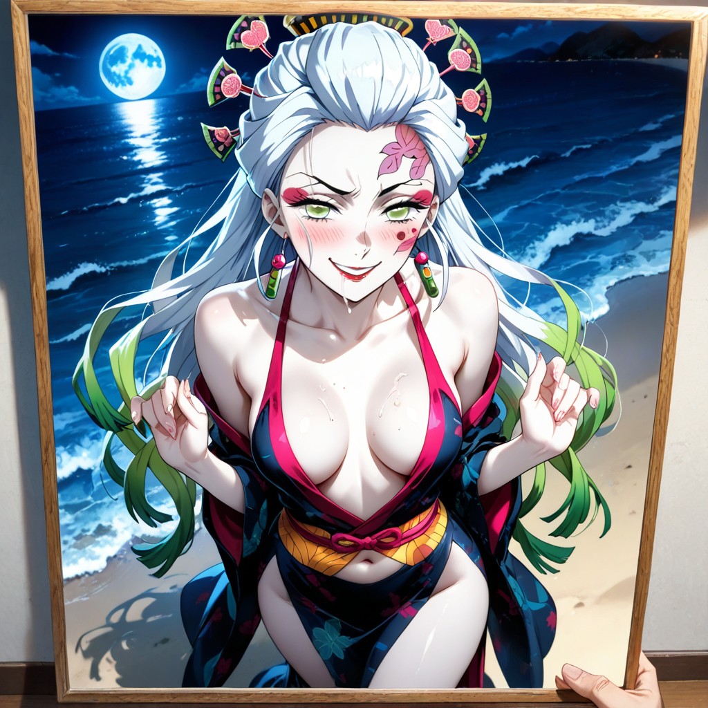 Naval And Waist Exposed, Official Art, Horny Hentai AI Porn
