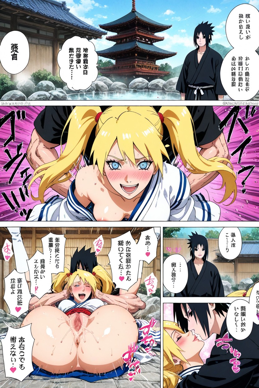 Blackhaired Sasuke Uchiha Fucked Blondehaired Female Naruto, 25+, Ultra Detailed Hentai IA