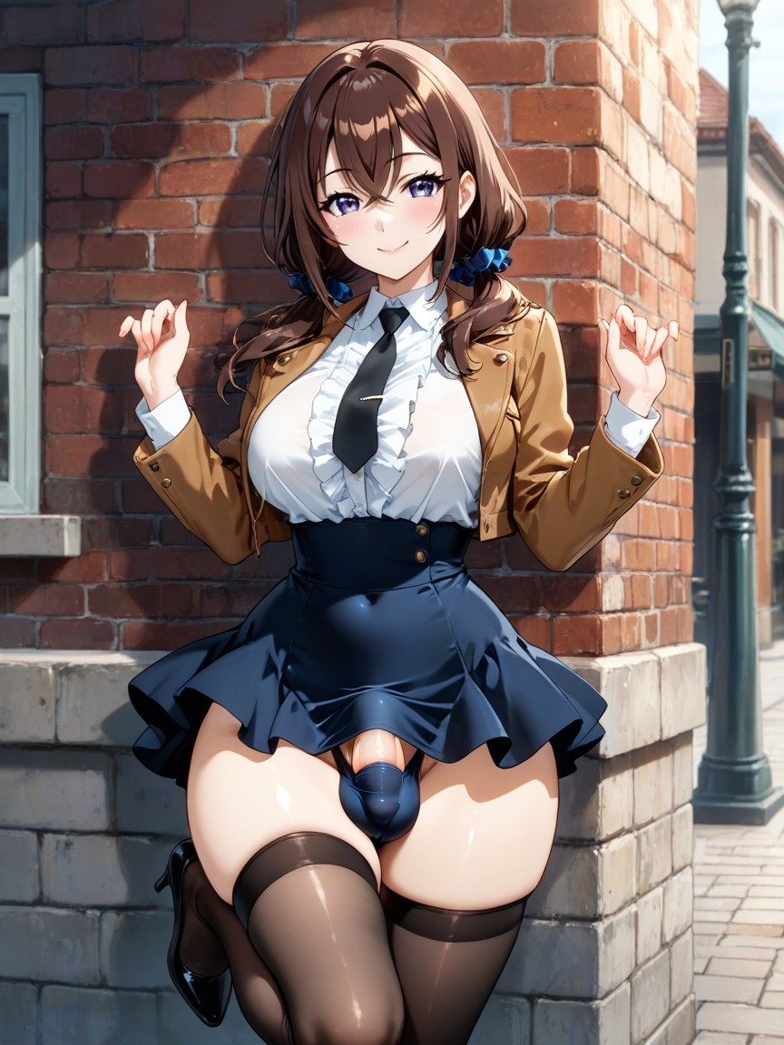 Town, Long Eyelashes, Happy Porno IA Hentai