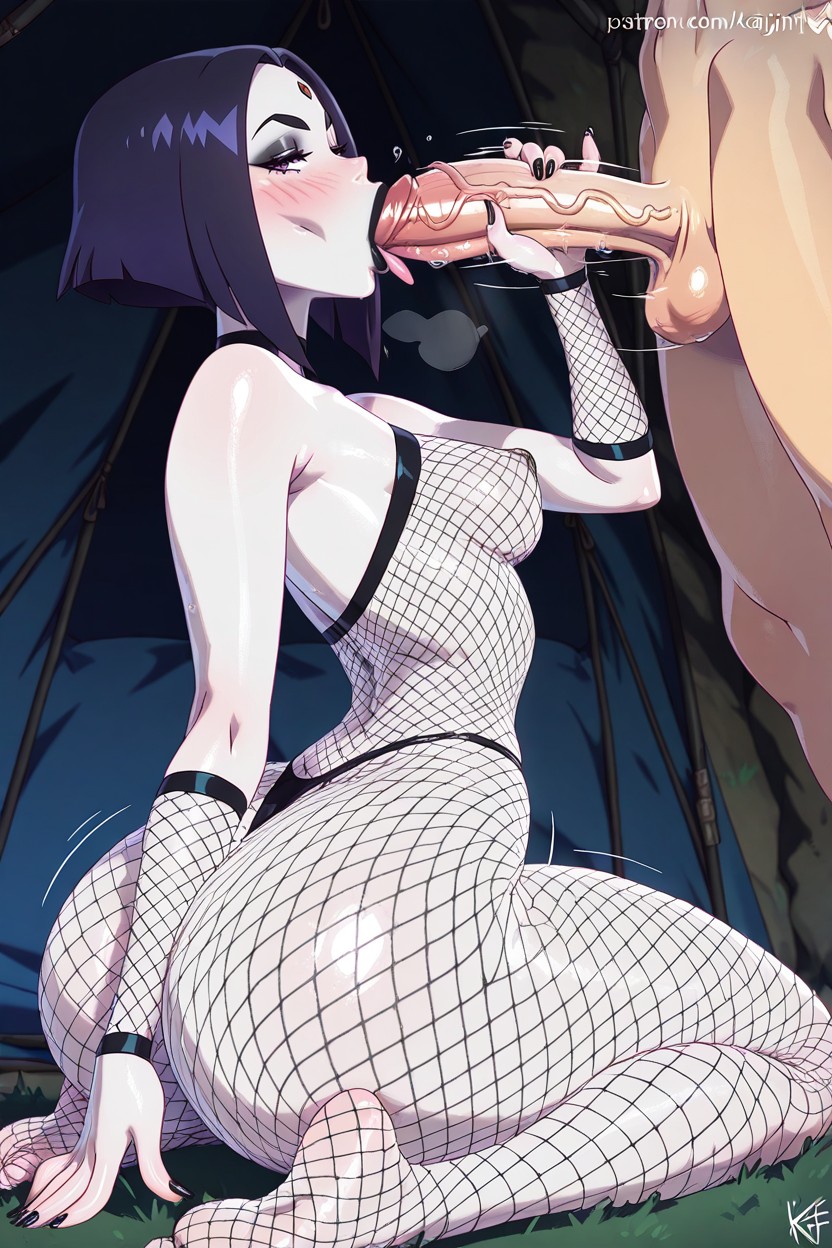 Purple Eyes, On Ground, Kneeling Hentai AI Porn