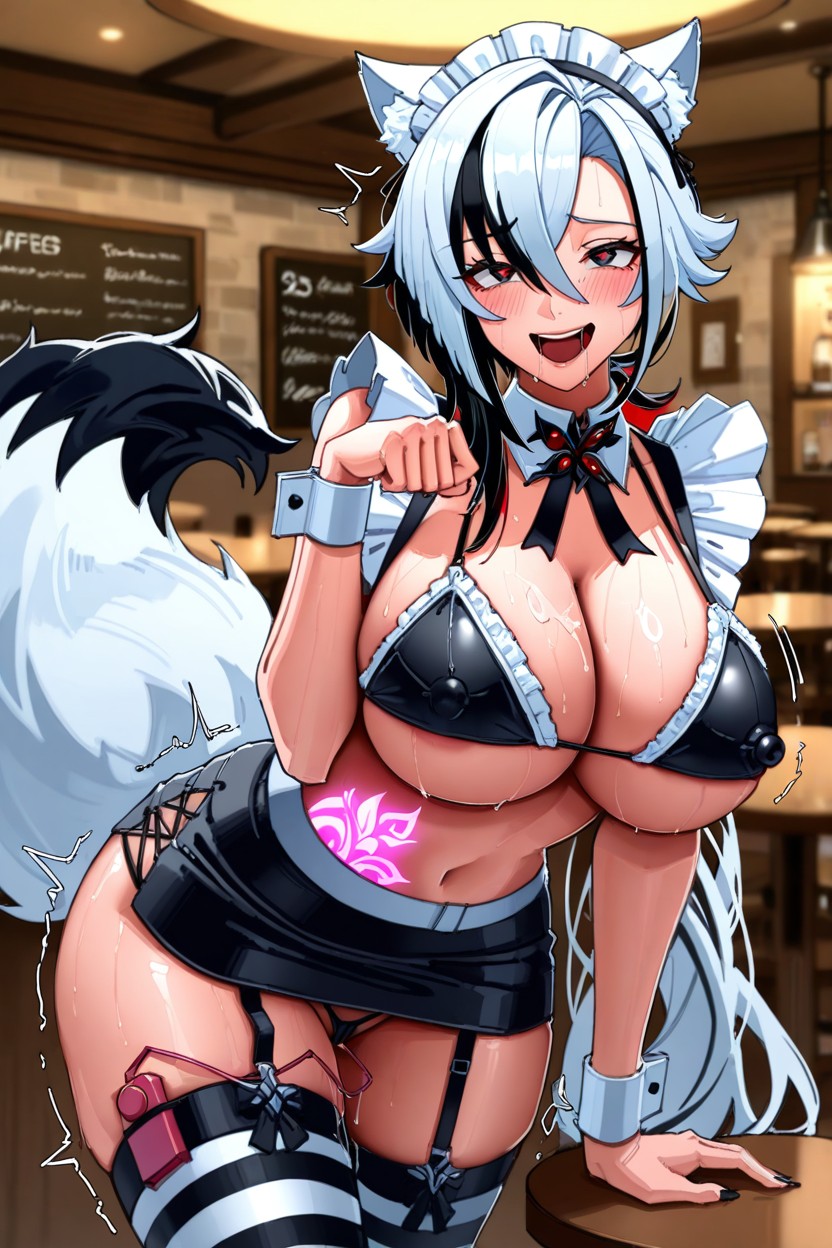 Cross Eyed, 25+, Smooth Hair Texture Hentai AI Porn