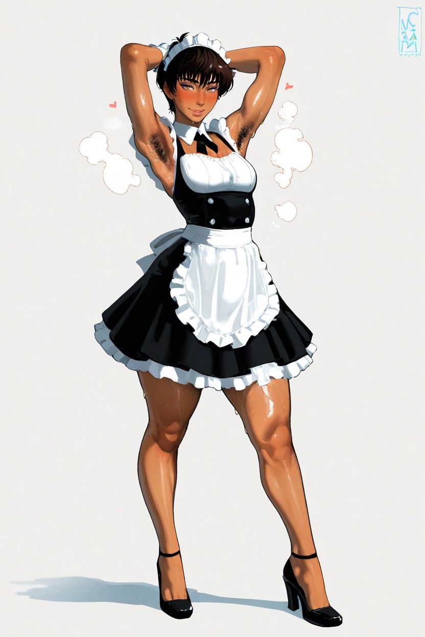 Detailed But Clean Rendering, Full Body, Thick Clean Lineart With Color-coordinated Outlines Hentai AI Porn