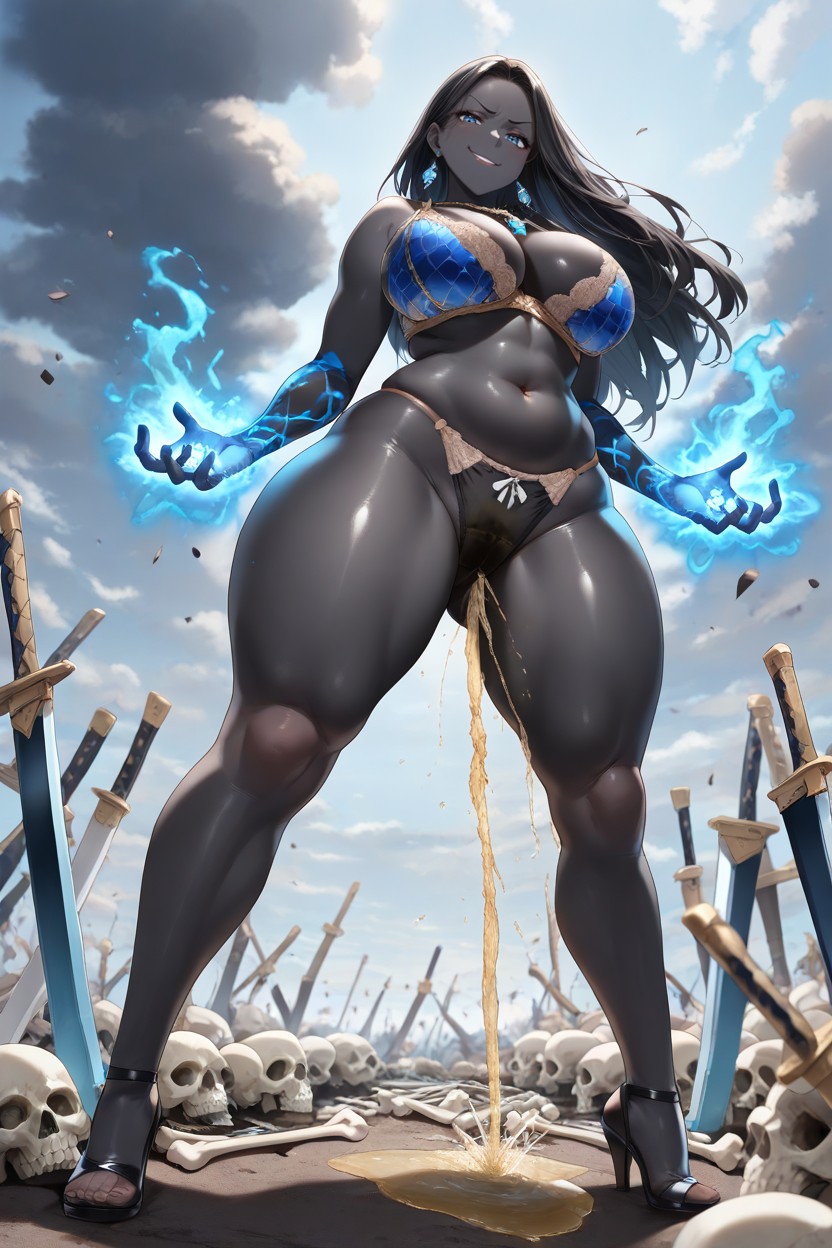 18+, Tall Woman, Black Hair Hentai AI Porn