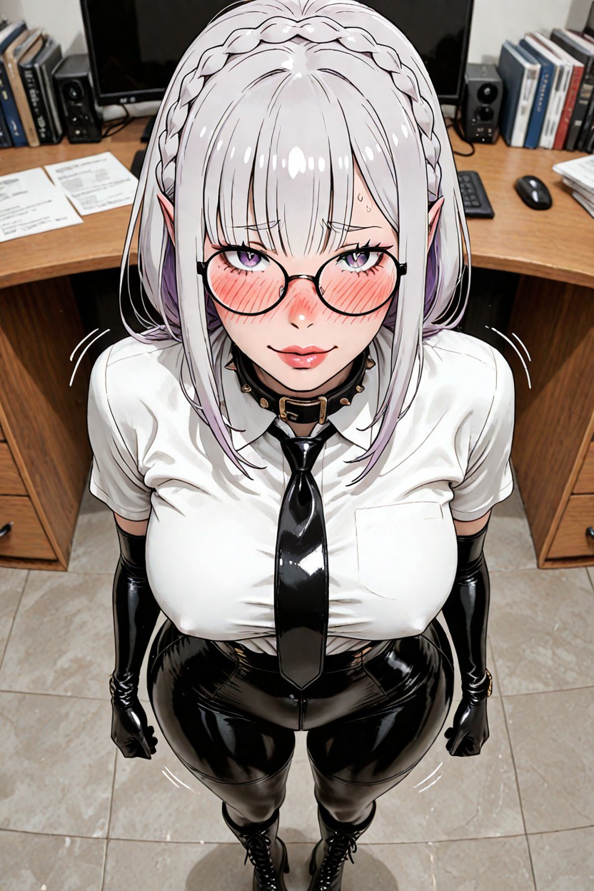 Blush, Skinny, Standing Hentai AI Porn