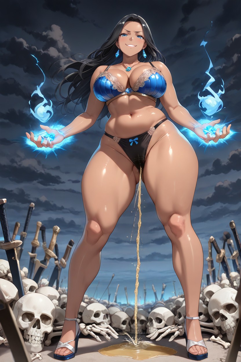 Looking Down At Viewer, Smug, Standing Upright Hentai AI Porn