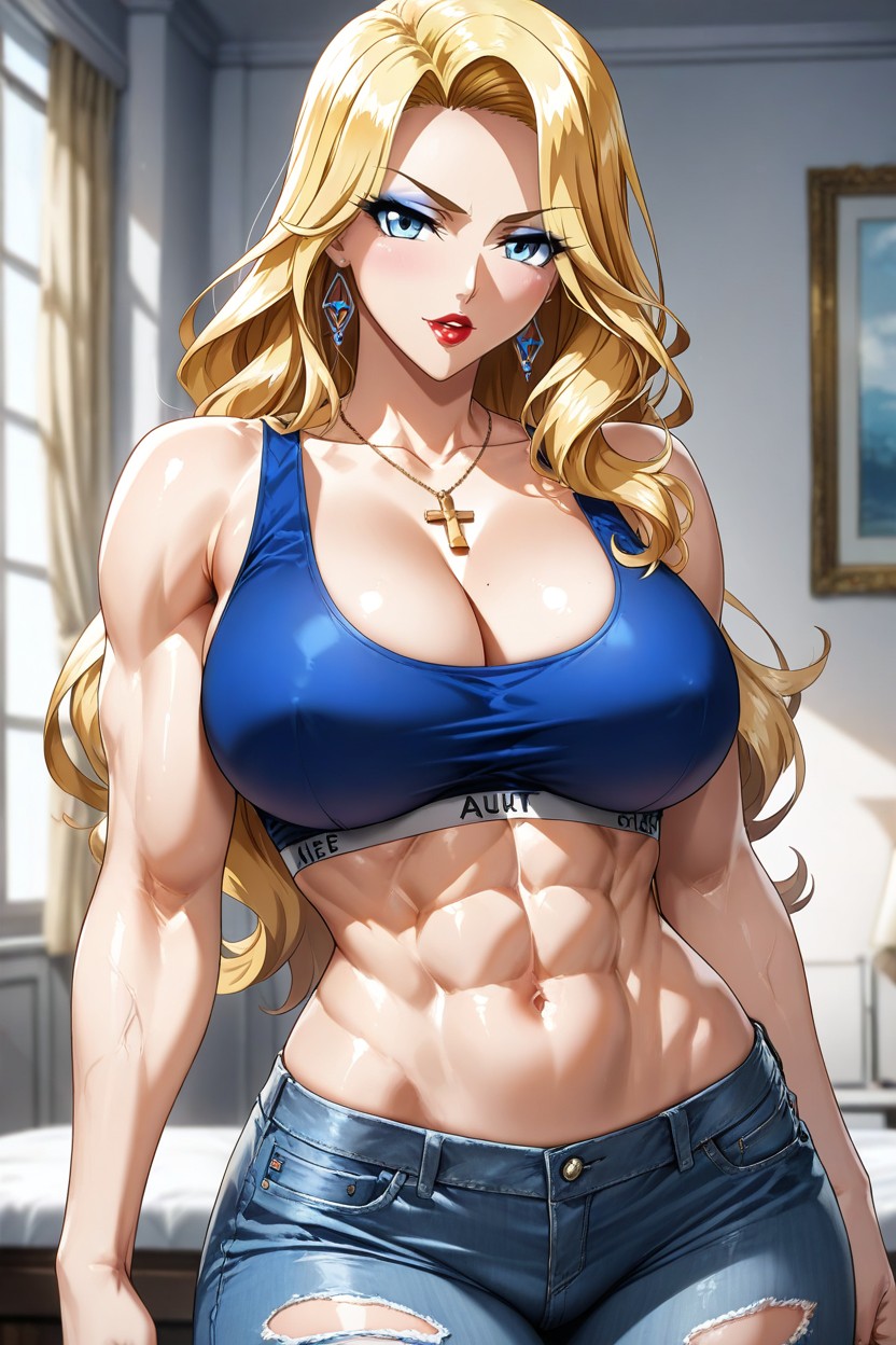 Voluptuous, Extremely Powerful, Toned Hentai AI Porn