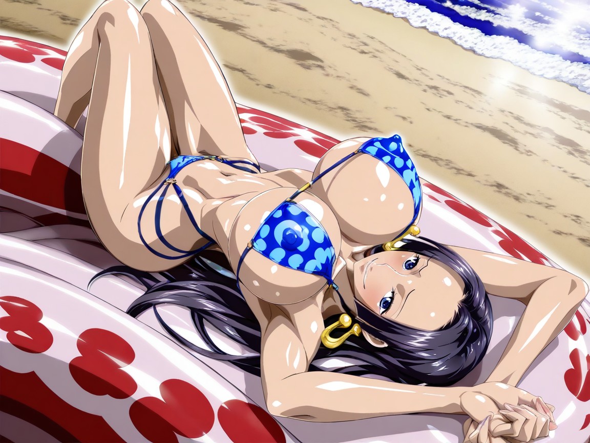 Sitting Sexy, Seductive Gaze, Laying Hentai AI Porn