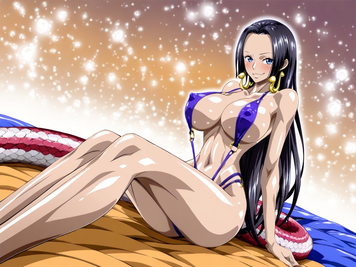 Wearing Slingshot Microbikini, Breasts Pointing Upwards Beautiful Face, Beach Hentai AI Porn