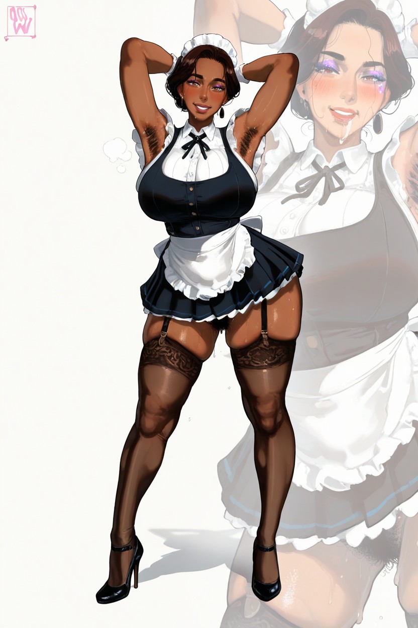 Black Woman, Cul Arrondi, Happy Porno IA Hentai