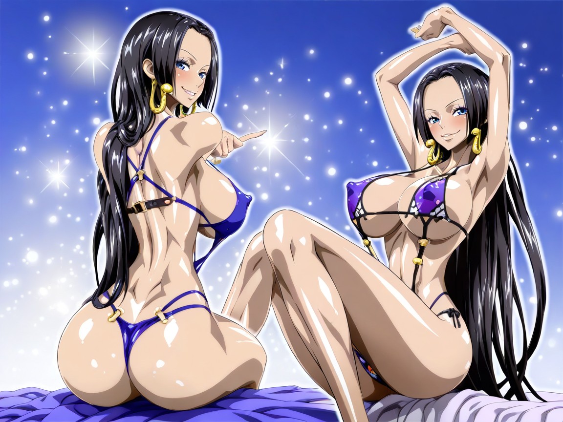 Blue Bikini, Sit Posing, 18+ Hentai AI Porn