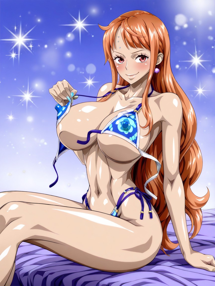 Low Camera Angle, Woman, Very Long Black Eyelashes Hentai AI Porn