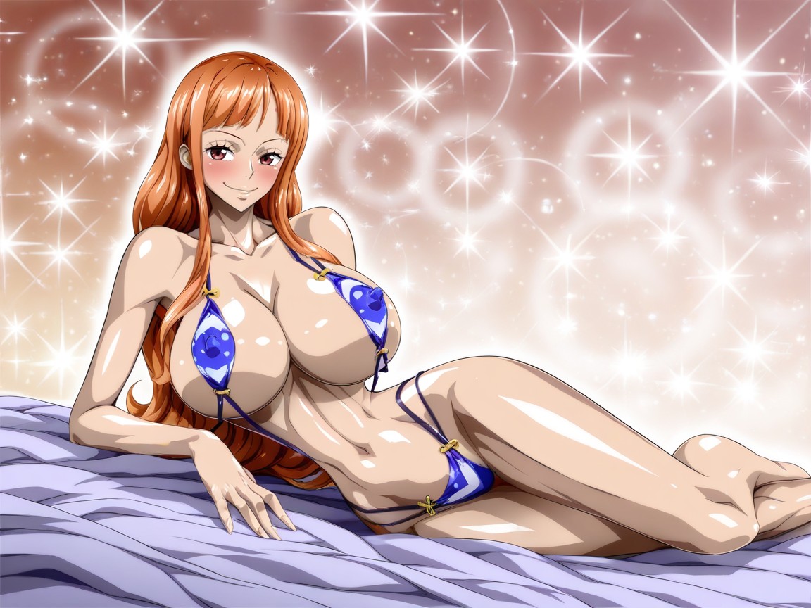 Legs Together, Looking At Viewer, Very Long Black Eyelashes Hentai AI Porn
