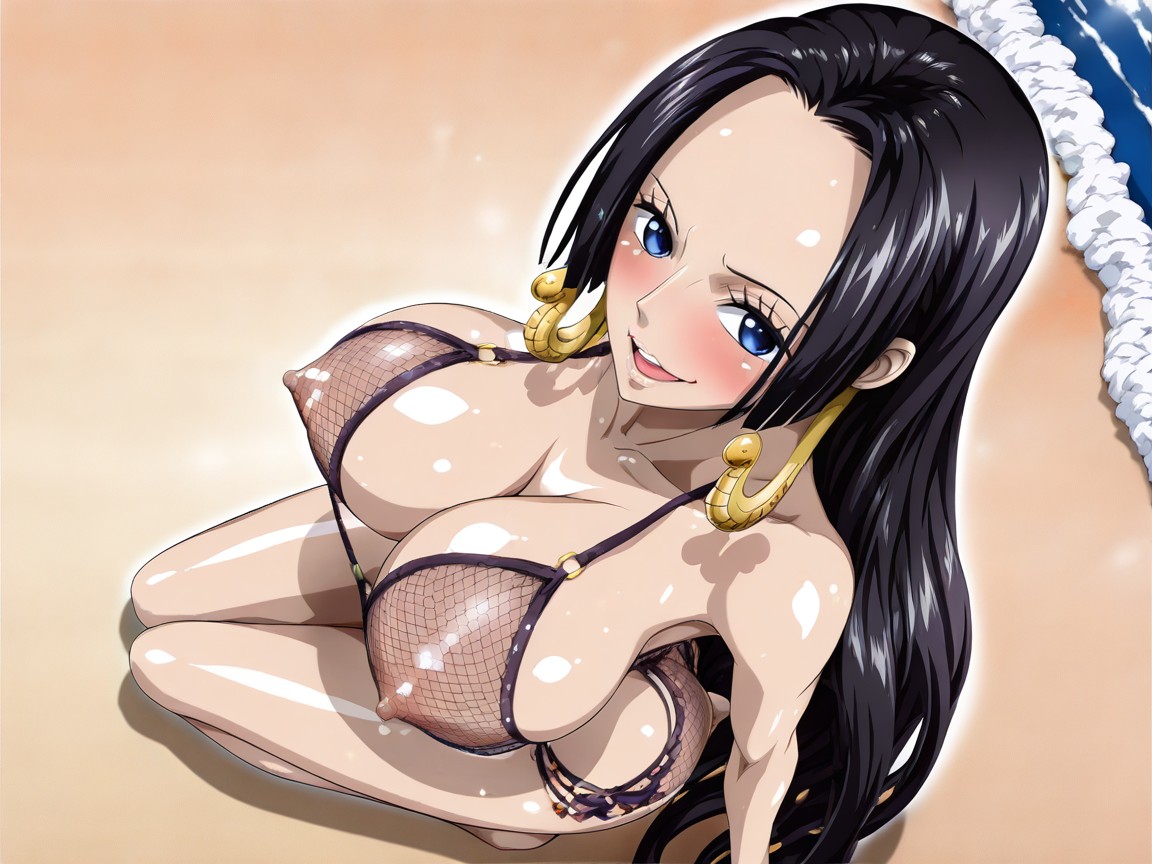 Front View, Very Erect Nipples, Perfect Body Hentai AI Porn