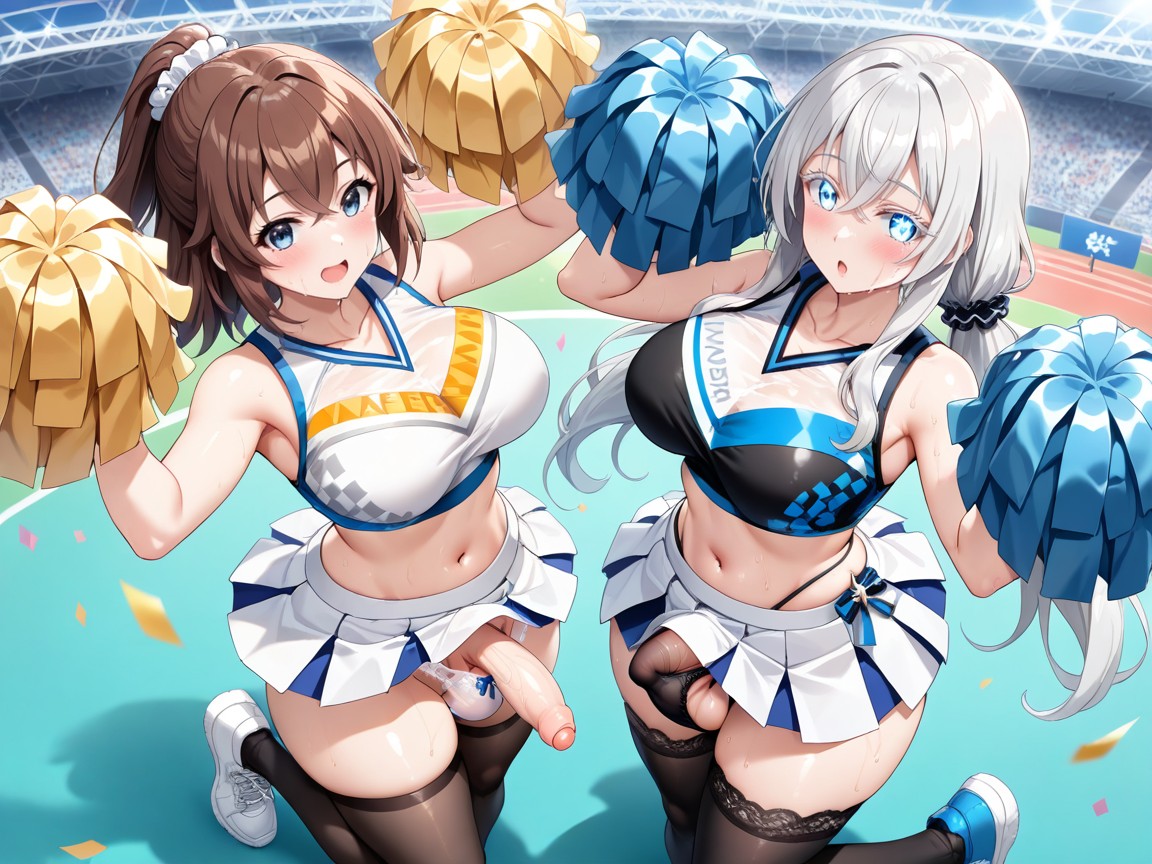 Sleeveless, Perfect Skin, Dark Blue Moist Eyes Hentai IA
