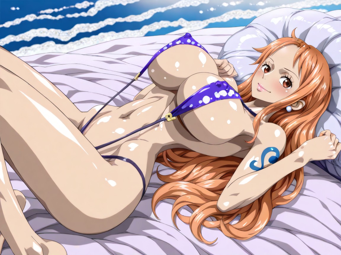Perfectly Circular Boobs, Detailed Thighs, Glossy Skin Hentai KI Porno