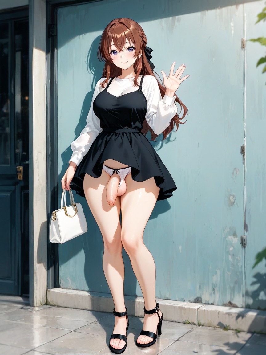 Perfect Skin, Looking At Viewer, Ivory Bag Hentai AI Porn