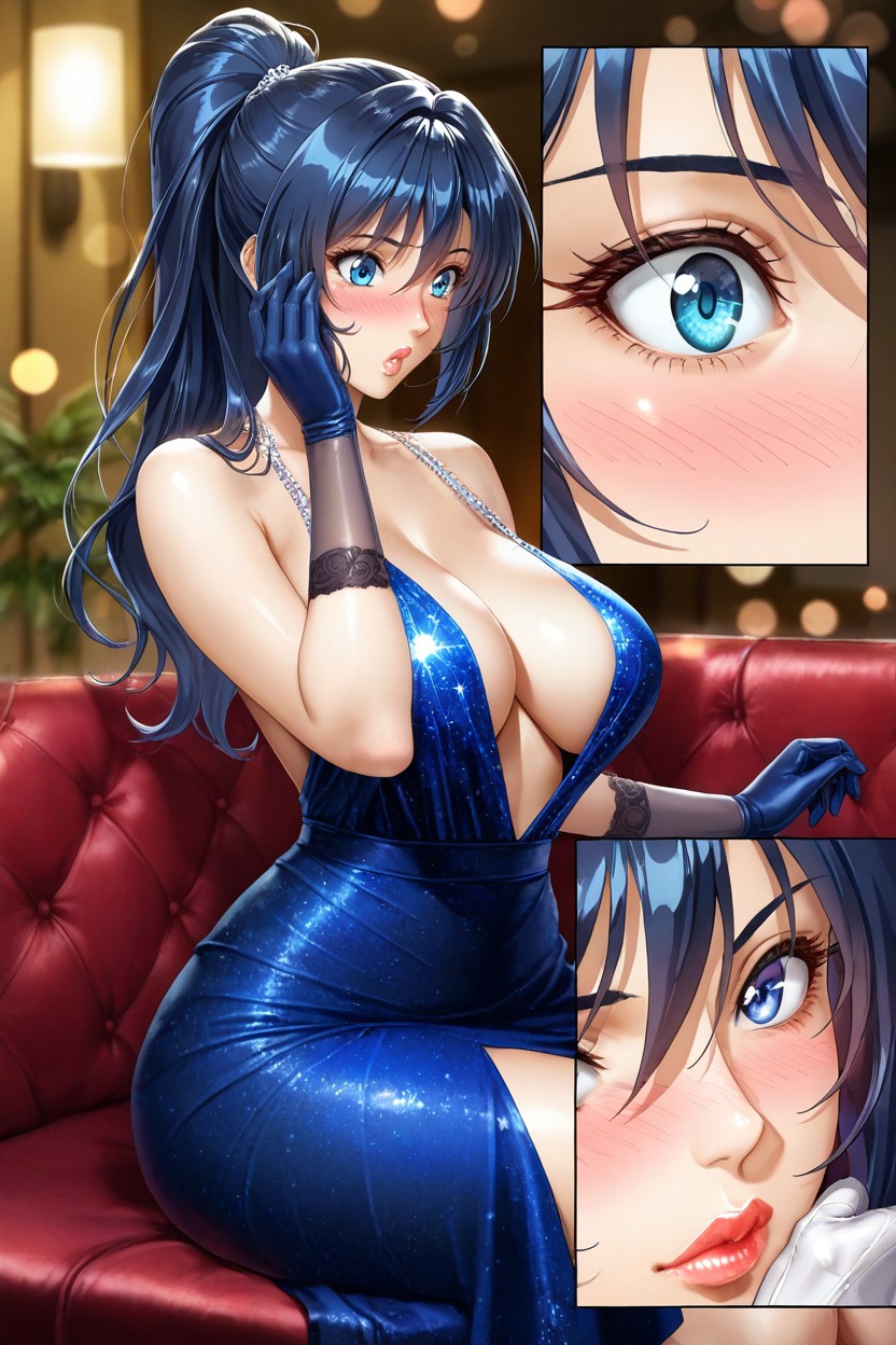 Comics Page, Tocándose La Cara, Only Face View Hentai IA