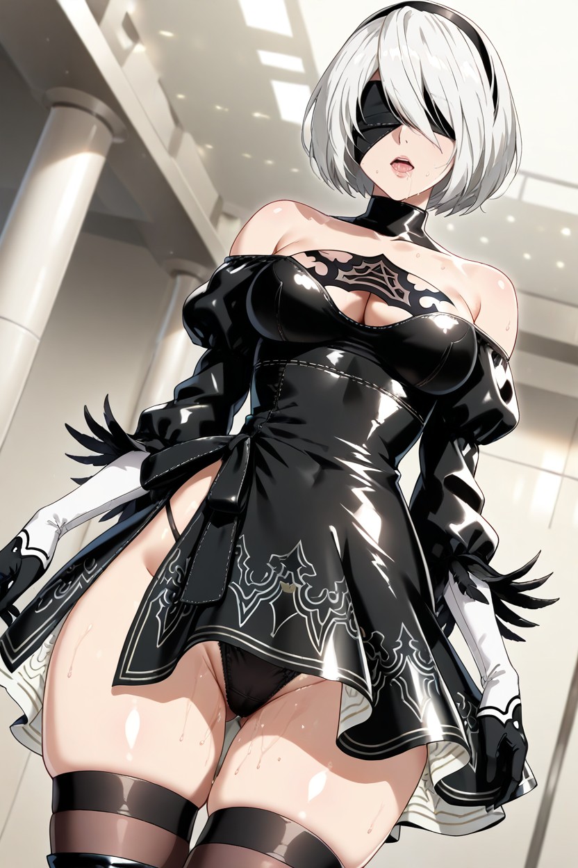 Official Art, Sweaty, Saliva Hentai AI Porn