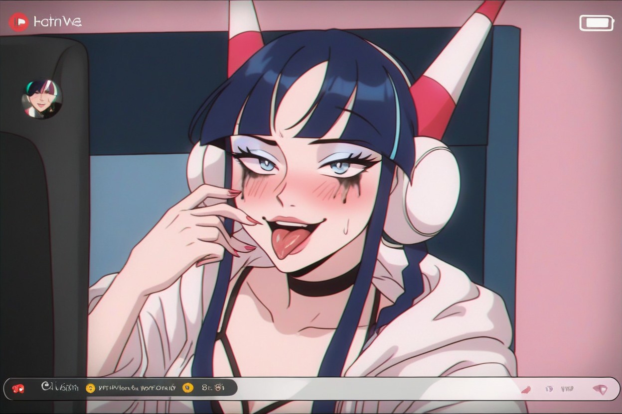 Seductive And Sexy, Gorgeous Blue Eyes With Eyeshadow, Full Body Far Shot Hentai AI Porn