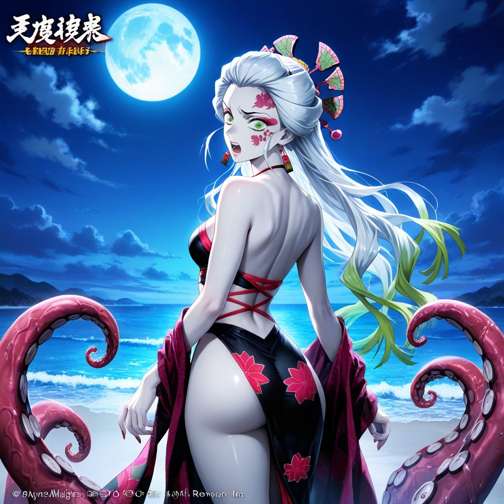 Thighs Exposed, Daki From Kimetsu No Yaiba, Demonslayer Hentai IA