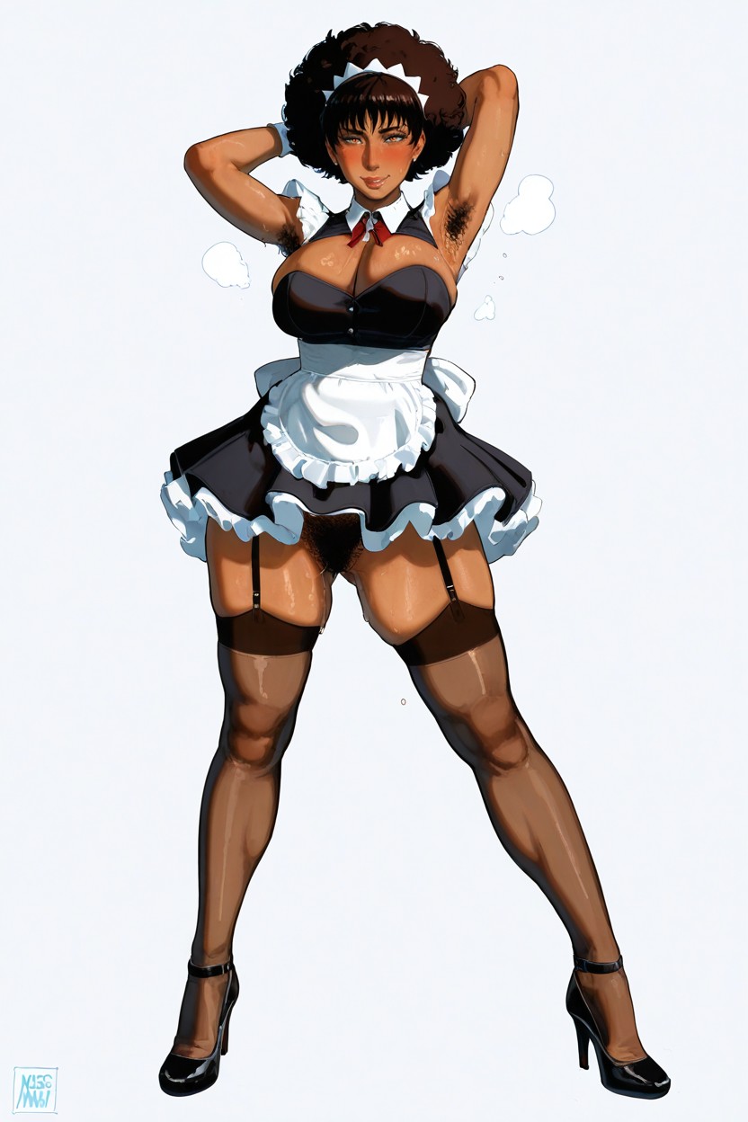 Cul Moyen, Detailed But Clean Rendering, Heels Porno IA Hentai