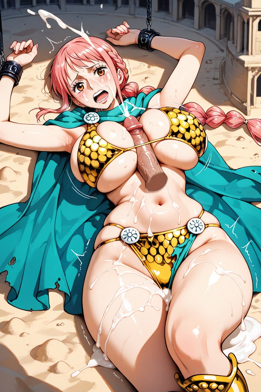 Cum Pool, Restrained, Torn Clothes Hentai AI Porn
