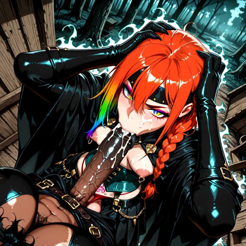 Scary Hellhound, Chest Hair, Spiky Barbed Penis Hentai IA