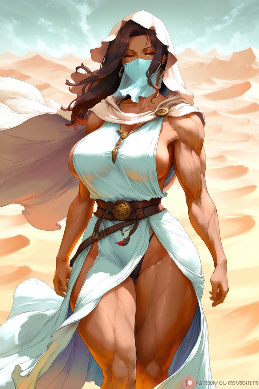 Sleeveless, Cutesexyrobutts Style, Dark Skin Hentai IA