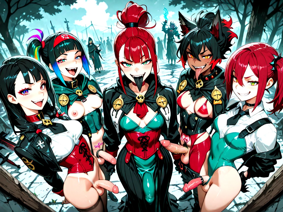 Body Harness, Pantyhose, Harem Hentai AI Porn