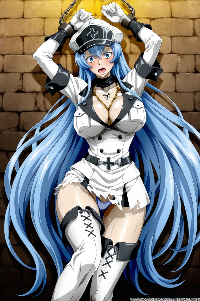 Bondage Chain, Restrained In A Prison, Nel-zel Formula Art Style Hentai AI Porn
