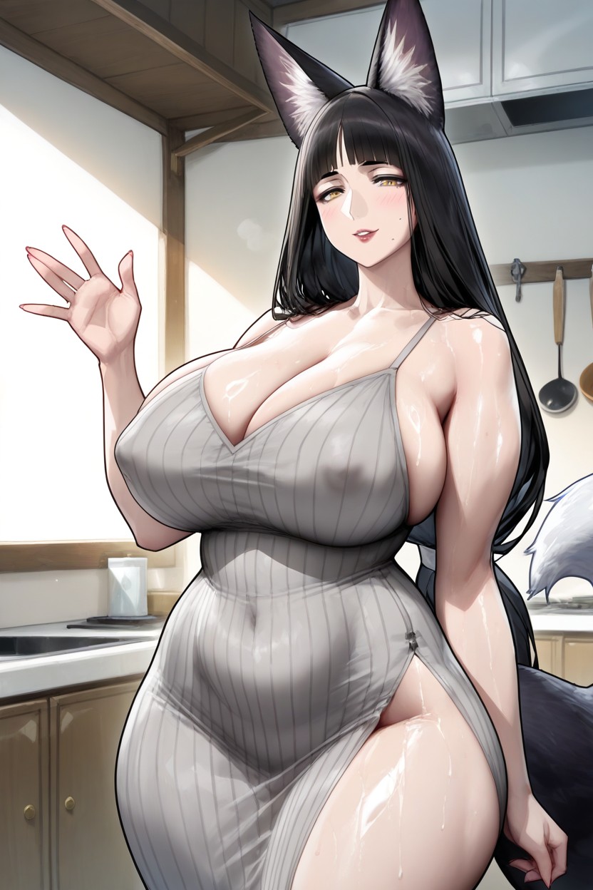 Massive Ass, Super Voluptuous, Standing Hentai AI Porn