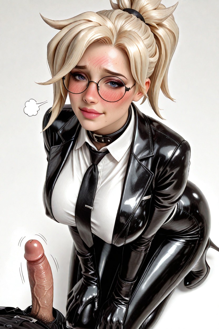 Tired Face, Big Breast, Full-face Blush Hentai IA